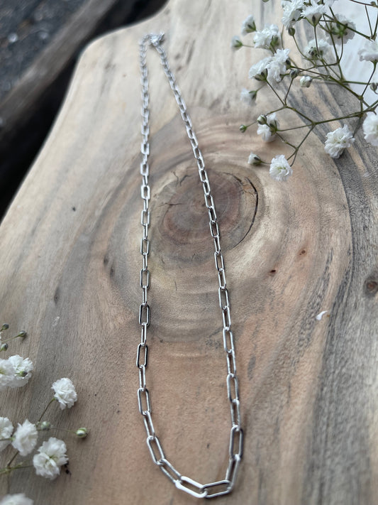 Silver Paperclip Chain | FINAL SALE