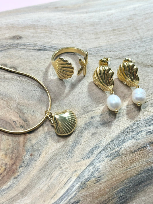 Gold Seashell Collection 🐚