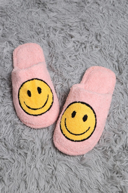 Smiley Slippers-Pink
